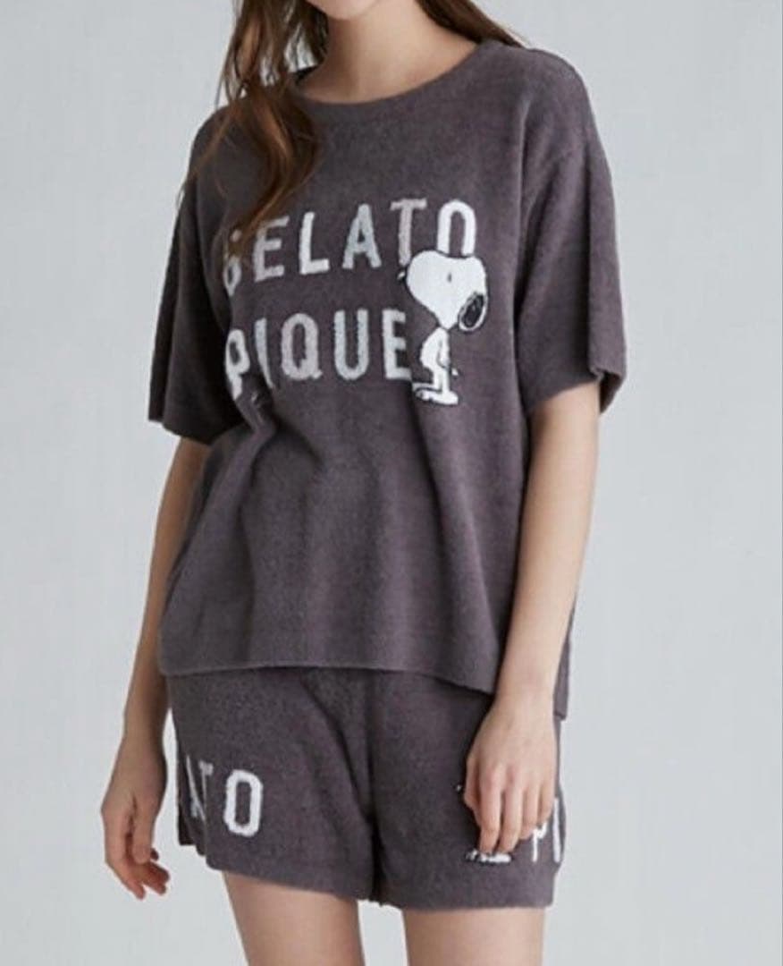 ジェラートピケ スヌーピー セットアップ PEANUTS 上下 ユニセックス